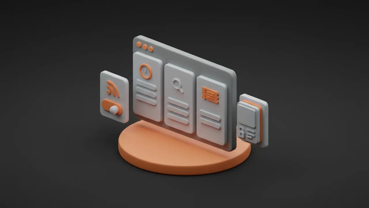 Illustration for Conference site with schedule and speakers