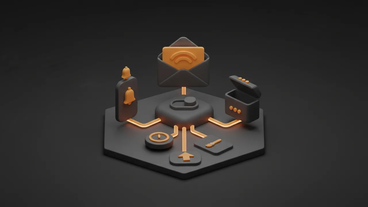 Illustration for Notification system: email, push and in-app inbox